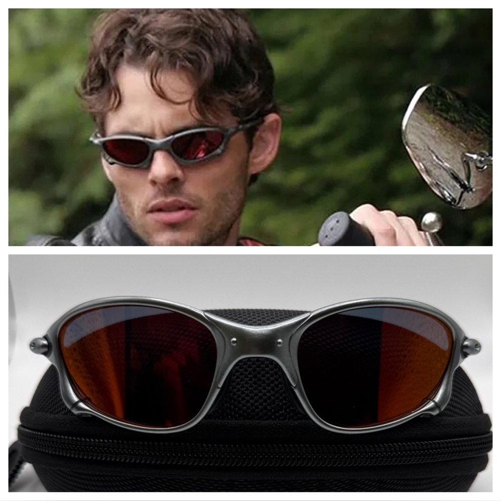 Xmen Tyler Durden Fight Club Sunglasses Red Lens Brad Pitt  OP523 523 costume